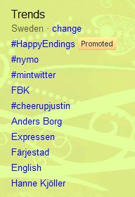 twitter trending topics sweden
