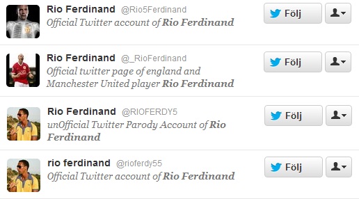 rio ferdinand twitter