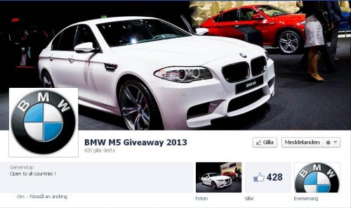 bmw m5 giveaway